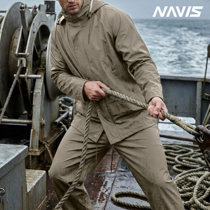 Navis Marine deck workwear in a marine work setting